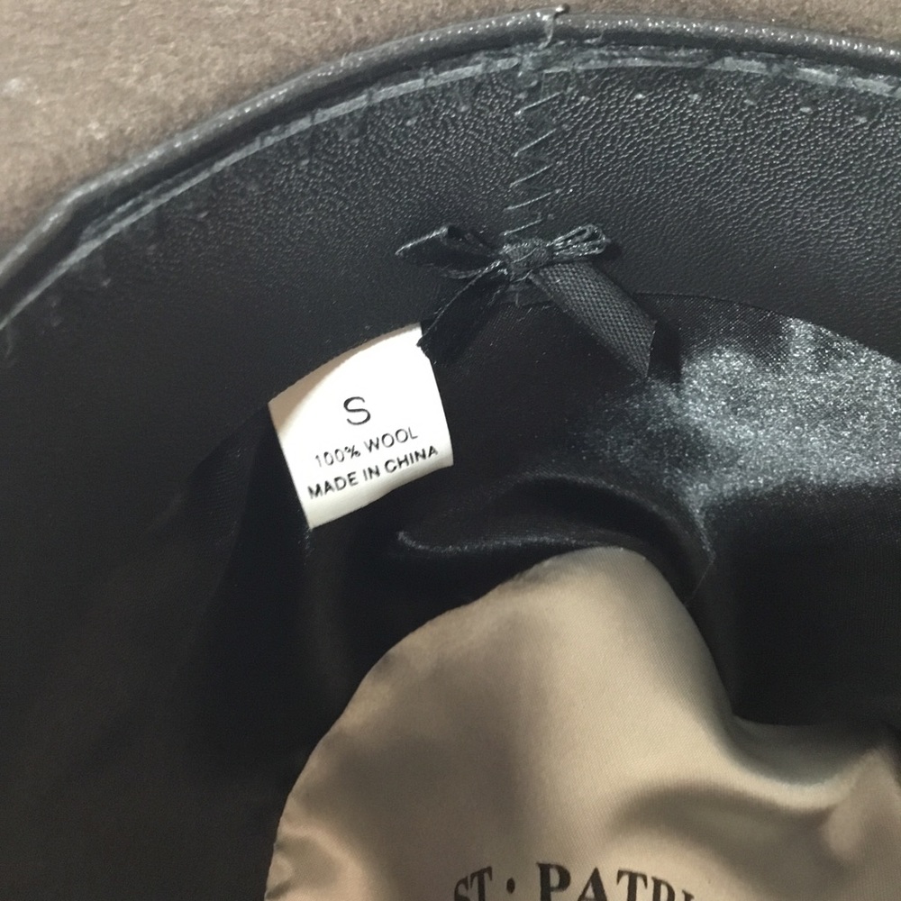 St. Patrick Men’s Brown 100% Wool Hat Size S - Picture 6 of 8